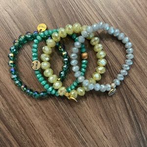 Beaded bracelet set